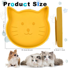Lfpkixise cat bowls 7-inch wide opening highlighting shallow design to reduce whisker contact