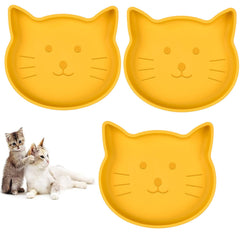 Lfpkixise silicone dog bowl set of 3 showing wide whisker-friendly design for comfortable meals