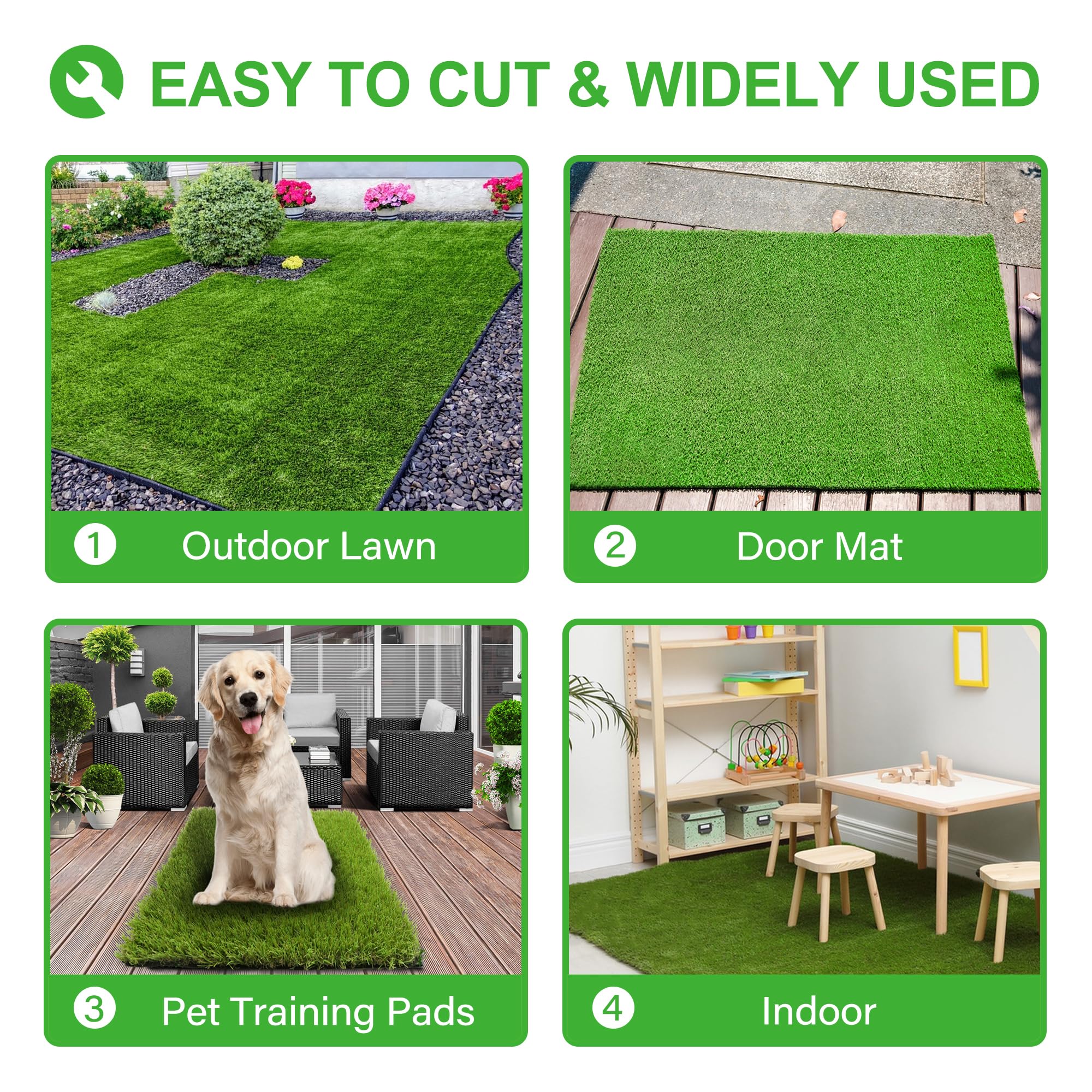 LGR SHINE 15-year warranty dog grass pad supports long-term use.