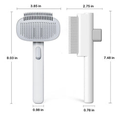 LGYJQTCMG deshedding brush with long and short teeth for deep coat care.