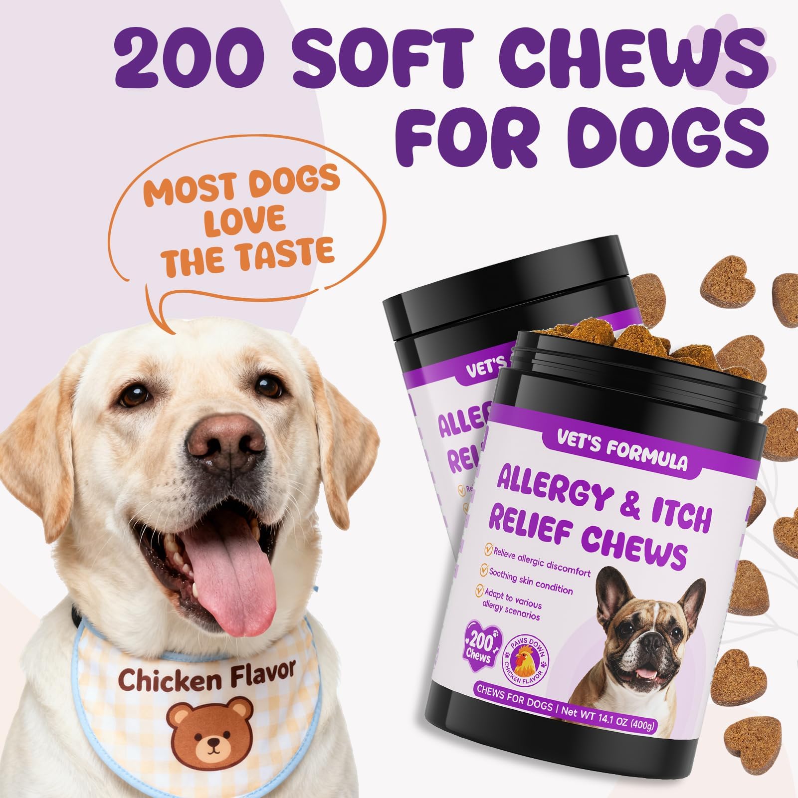 LHQR chews feature digestive enzyme blend for easier nutrient absorption.