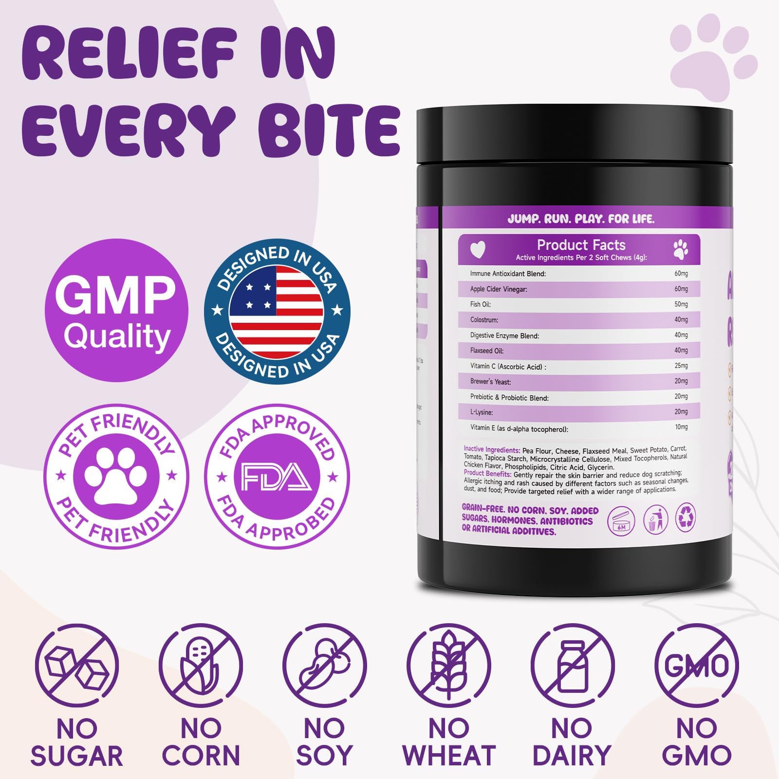LHQR immune-support ingredients highlight colostrum and antioxidants for overall wellness.