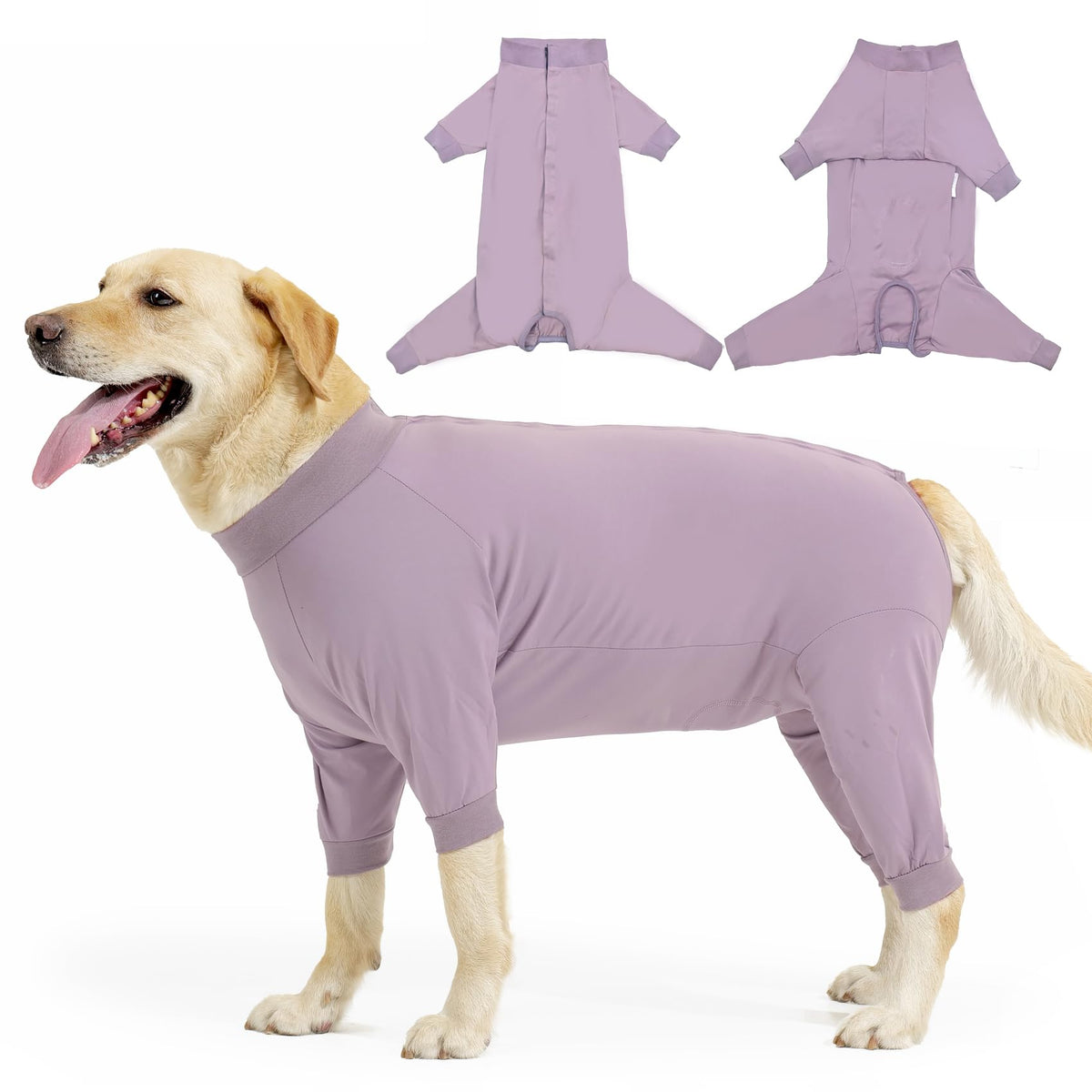 LIANZIMAU dog surgery recovery suit in pink XS provides full-body protection for post-op care.
