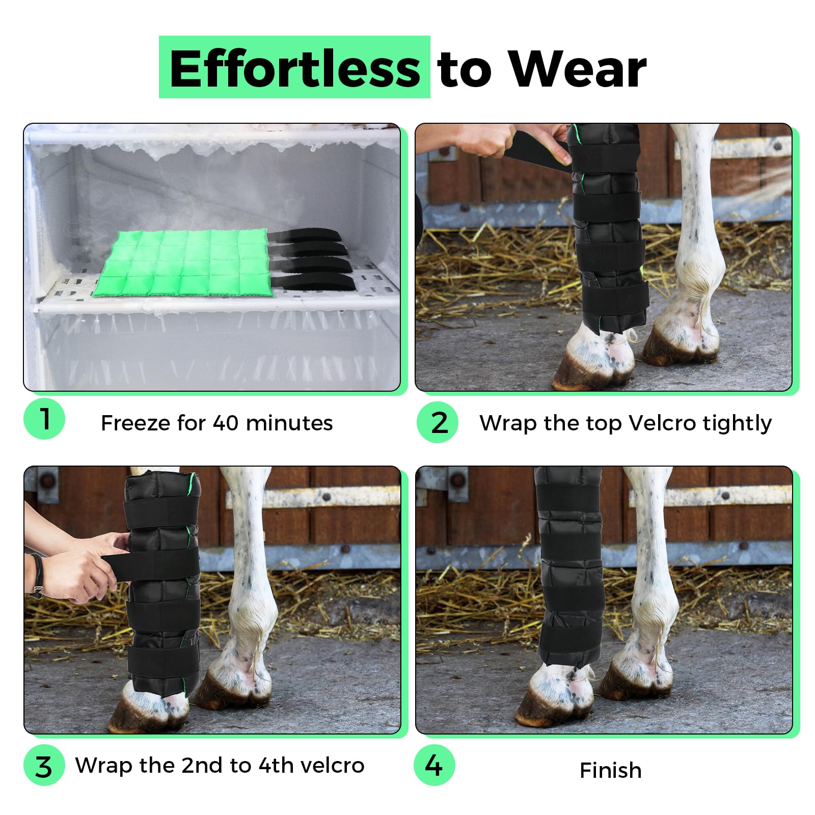 Libbipaw set of four boots for full leg coverage during prep