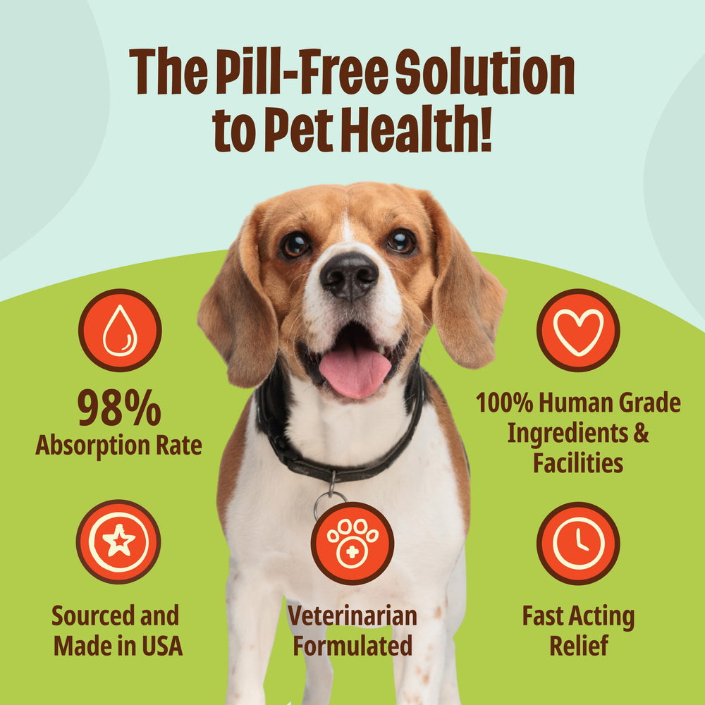Licks Dog Zen Calming Aid patented-formula label close-up highlights quality