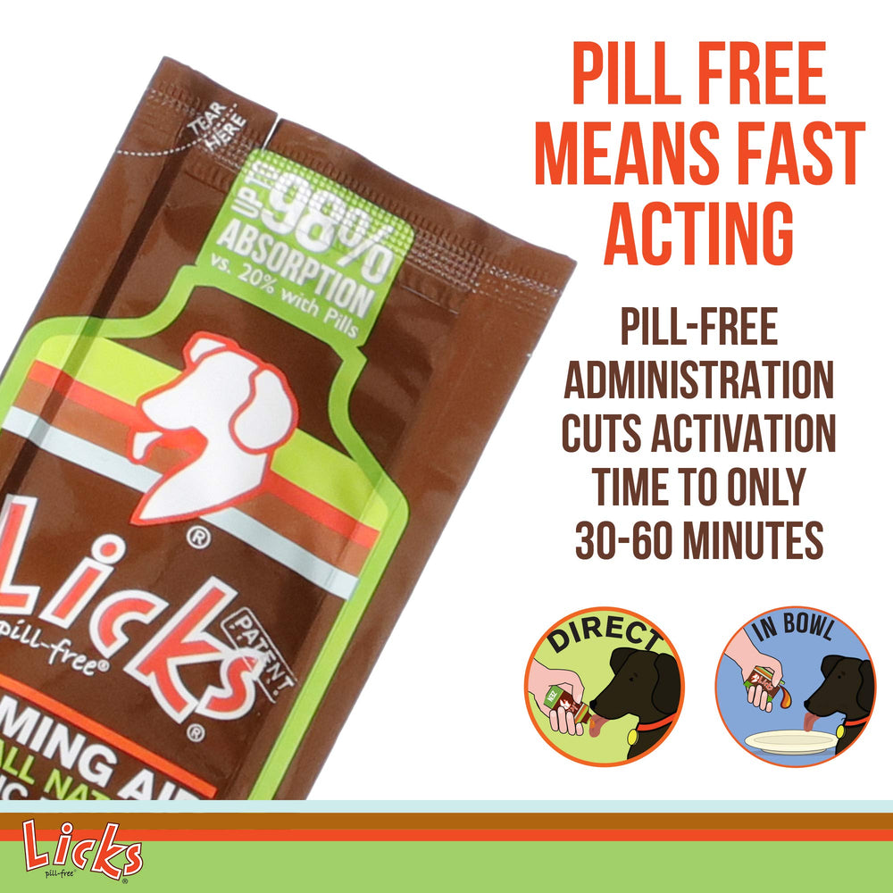 Licks Dog Zen Calming Aid storm scene illustrating calming potential during thunder