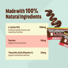 Licks Pill Free Cat Immunity lysine-taurine formula close-up for health support.