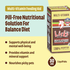 Licks Pill Free gel-pack dog front view highlighting palatable flavor for easy administration.