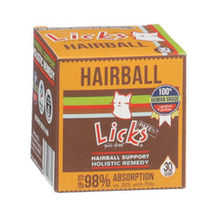 Licks Pill Free gel packets for hairball support, easy administration.
