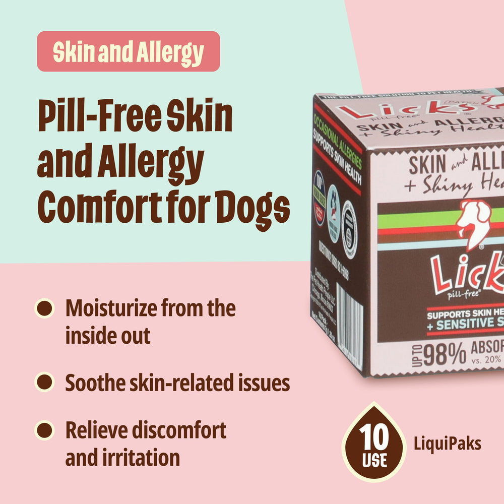 Licks Pill Free LiquiPaks chicken flavor close-up improves palatability for dogs