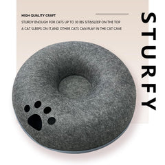 liefoytimn Tunnel Nest vent-hole-back reveals owner-cat peep hole for easy interaction