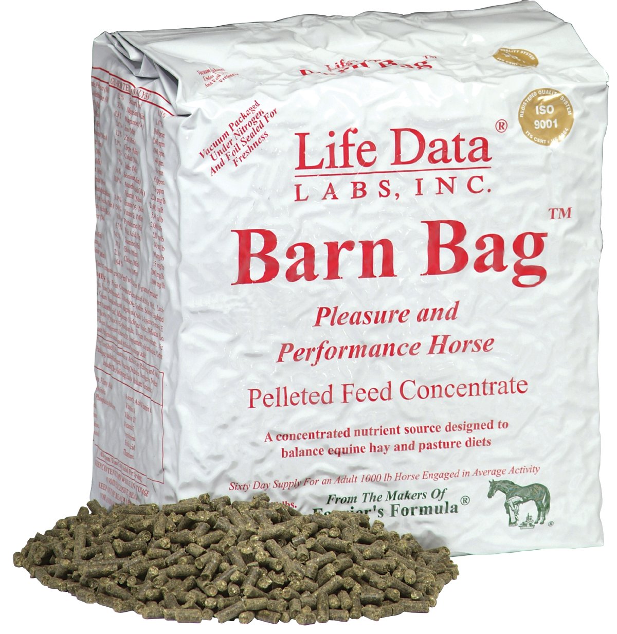 Life Data Labs Farriers Formula Barn Bag 11lb for a balanced horse diet and steady daily nutrition