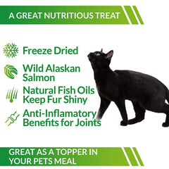 Life Essentials by Cat-Man-Doo grain-free salmon cubes—low-fat option for portions.