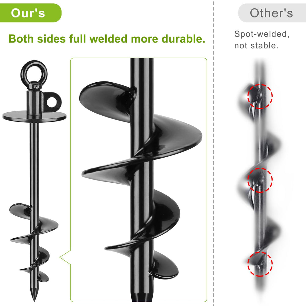 Lifeswell 15-inch dog stake demonstrates sturdy ground anchoring