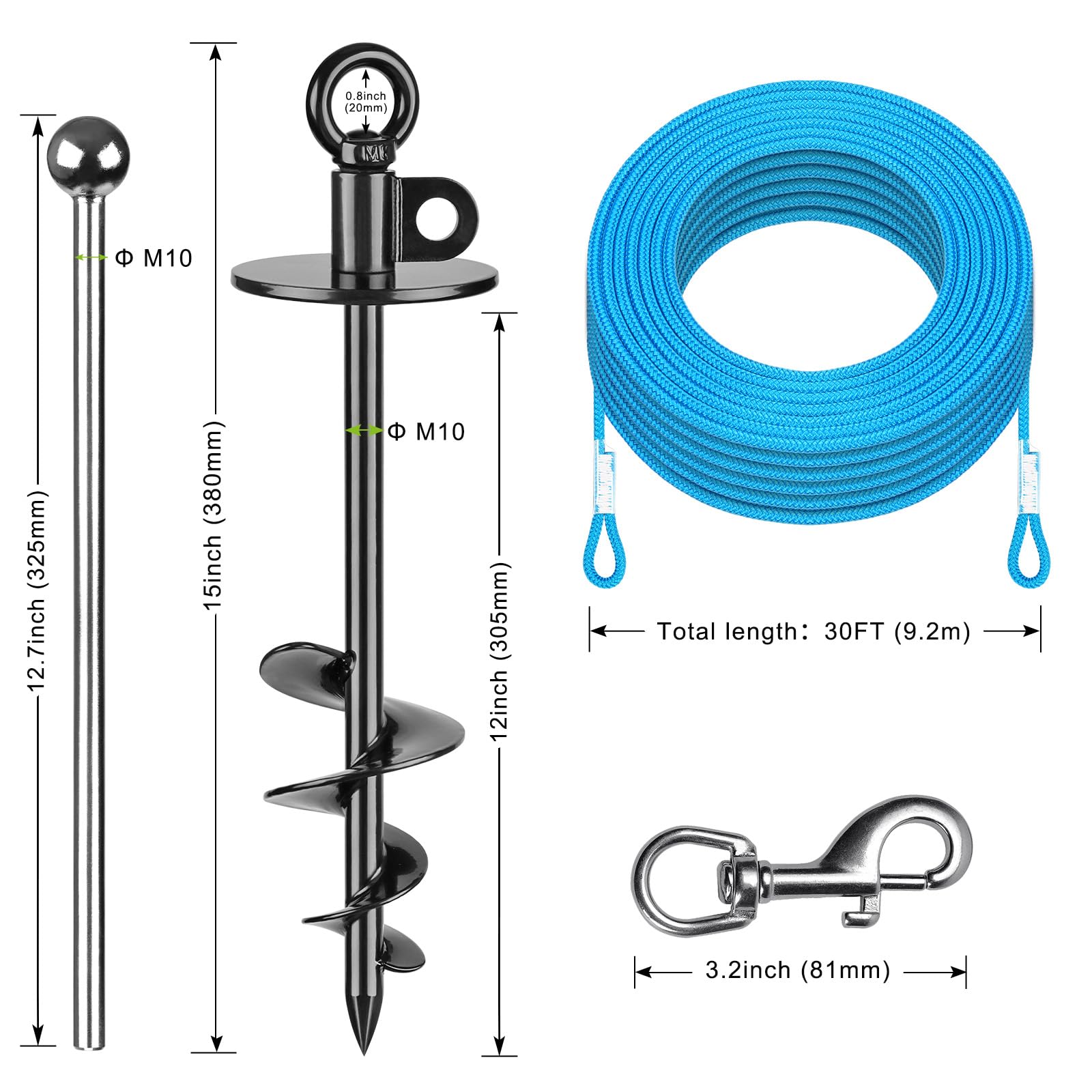Lifeswell leash features swivel hooks to reduce twists