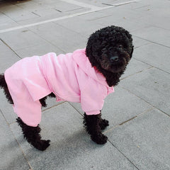 LifeWheel dog hoodie back view showing full coverage and comfort