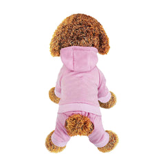LifeWheel dog hoodie front view showing cozy cotton warmth for daily walks