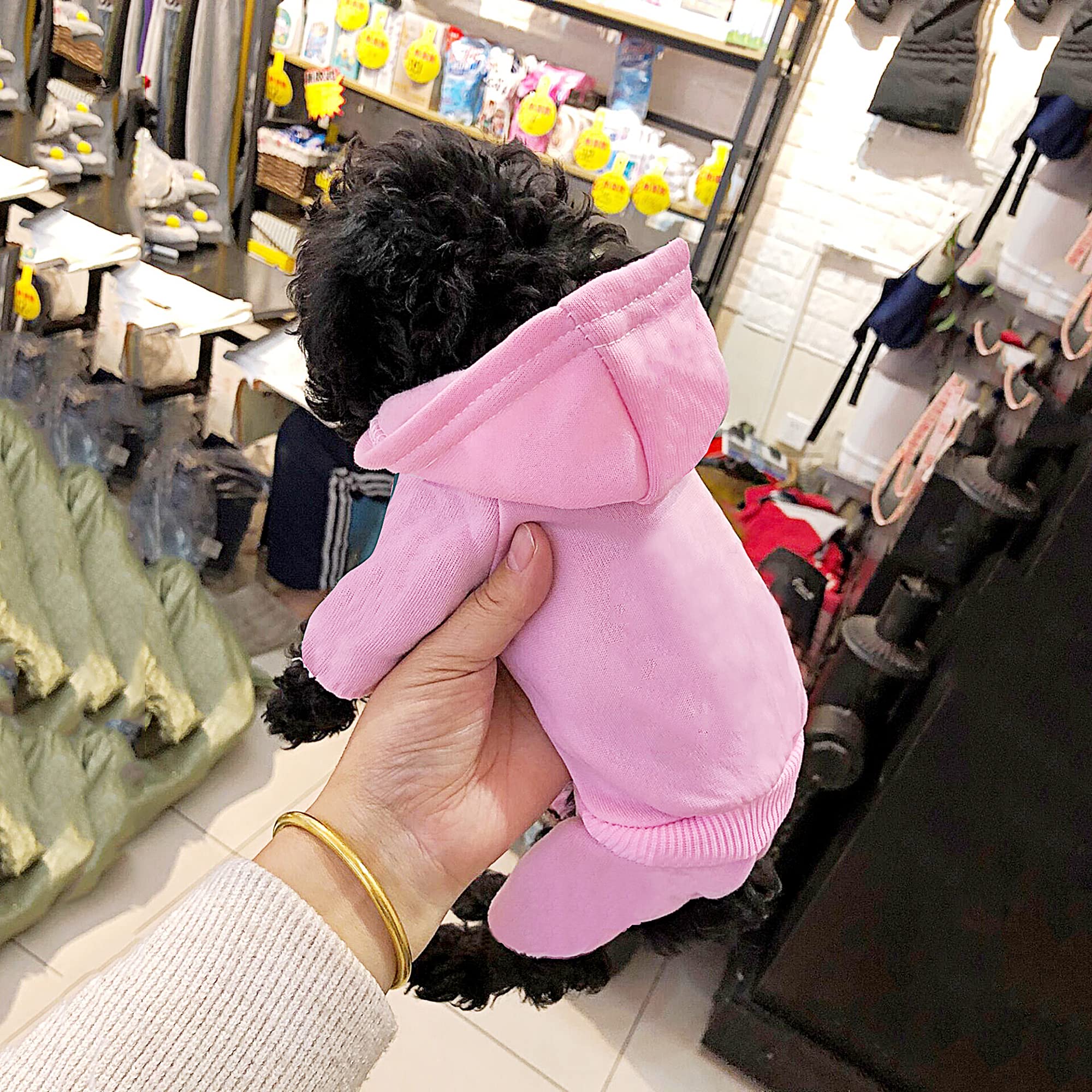 LifeWheel dog hoodie sleeve detail with ribbed cuffs and elastic
