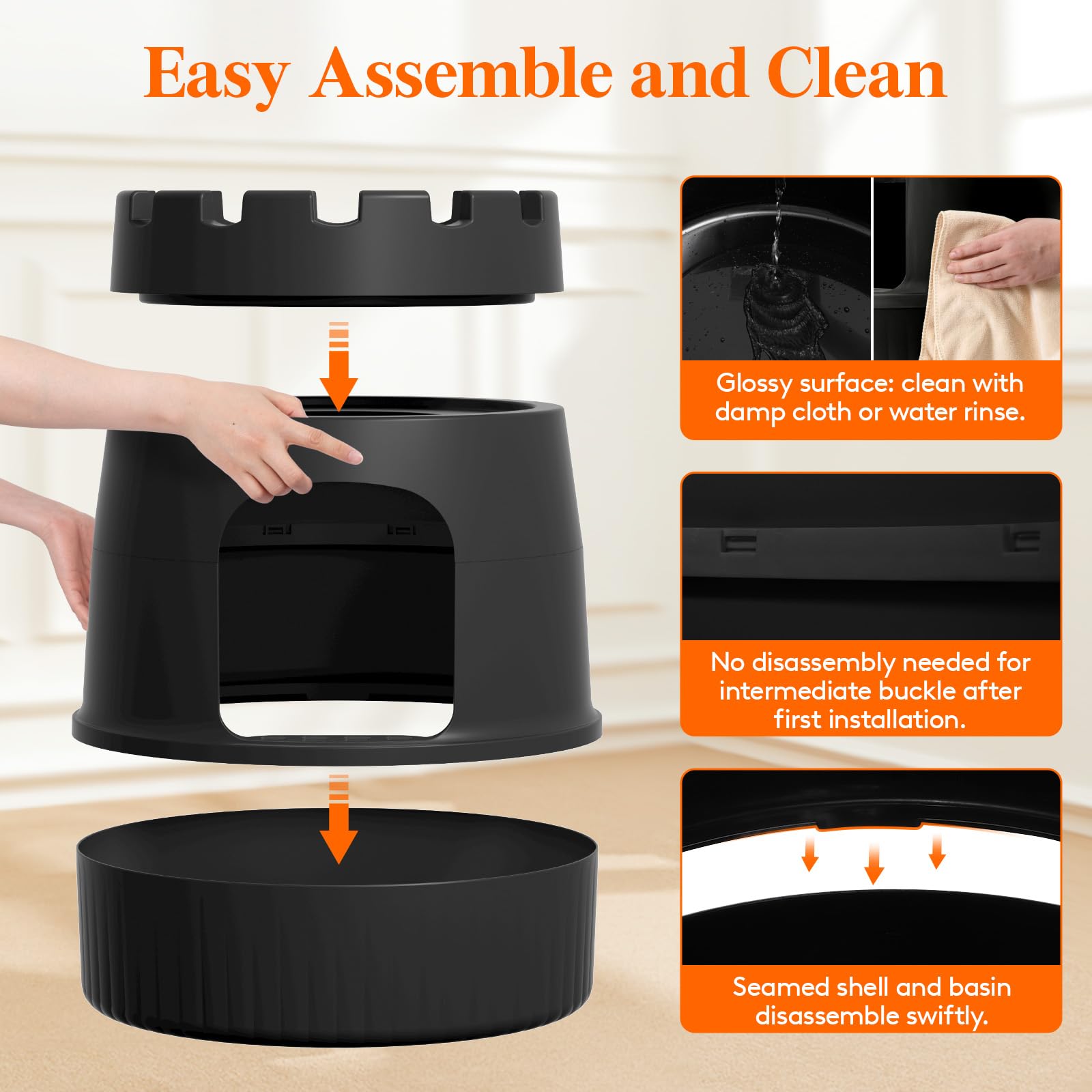Lifewit Castle Cat House activated carbon filter for odor control
