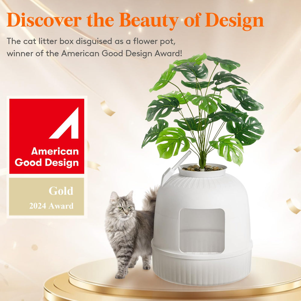 Lifewit hidden litter box side view showcasing discreet design in home decor.