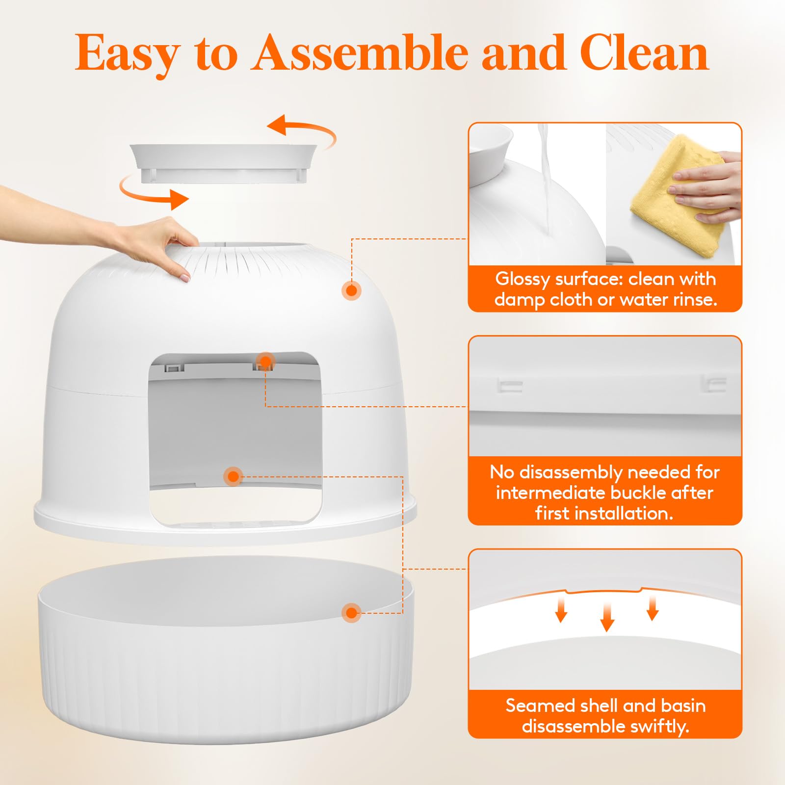 Lifewit carbon filter top for odor control and fresher room scent.
