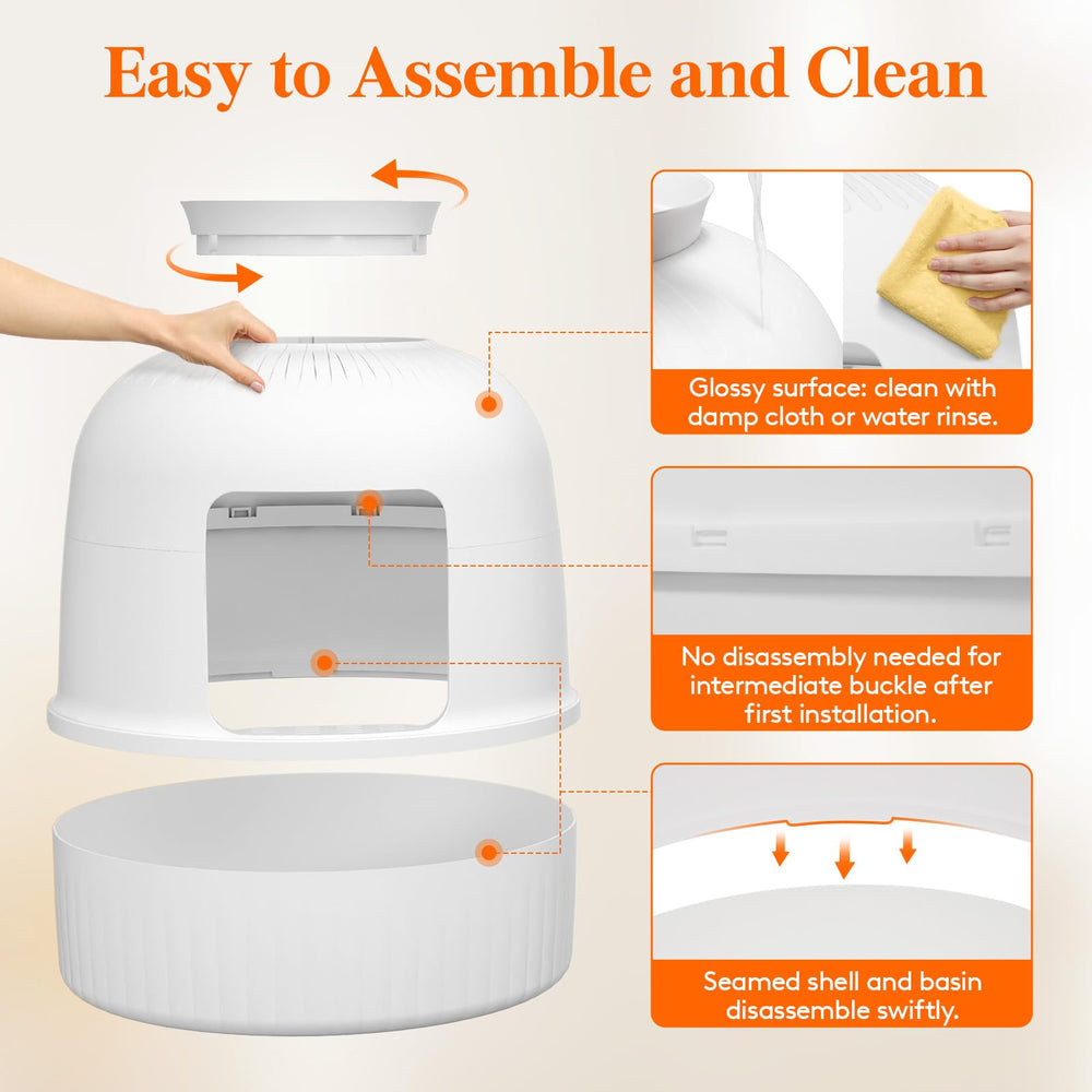 Lifewit carbon filter top for odor control and fresher room scent.