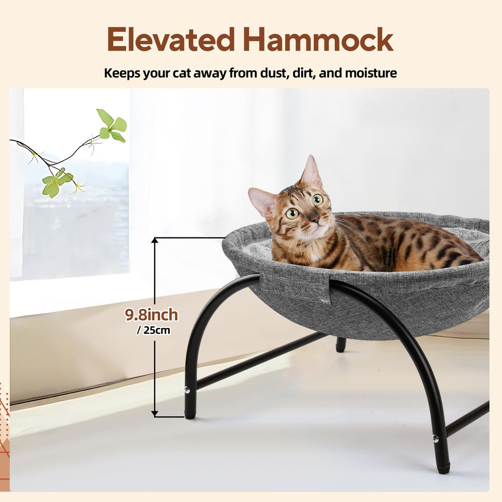 LIFLIX plush fabric cat hammock cover keeps cat warm and cozy during nap time