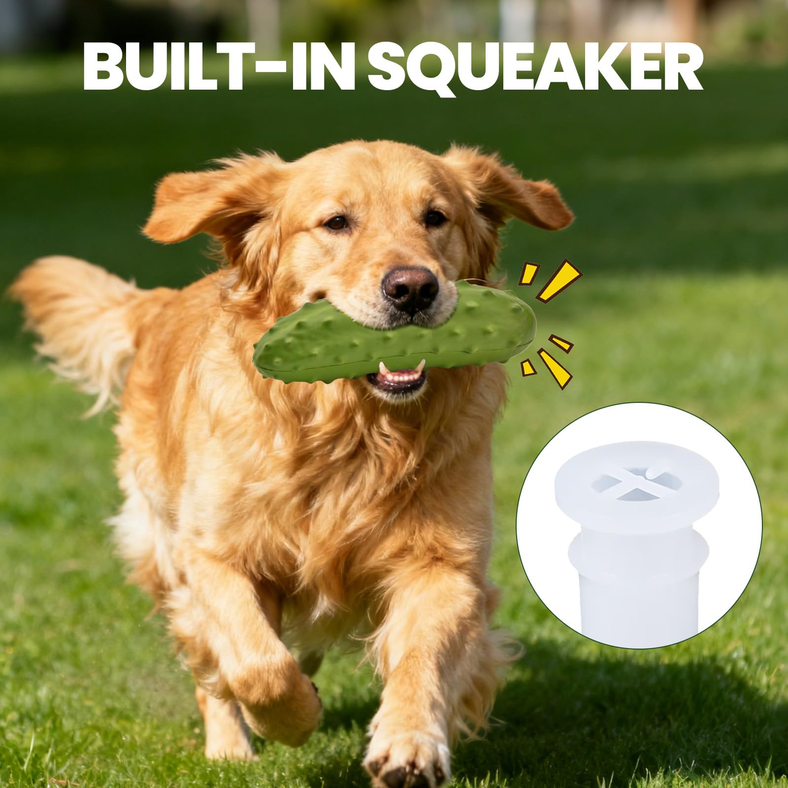 LIFLIX durable toy green textured surface supports dental-friendly chewing.