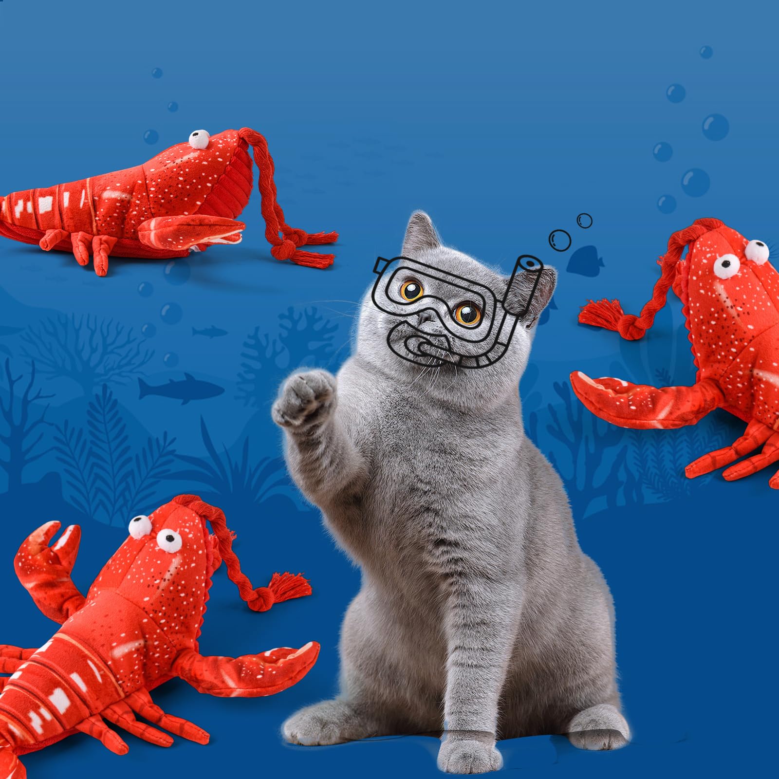 LIFLIX Flappy Lobster Toy detachable mechanism enables easy cleaning