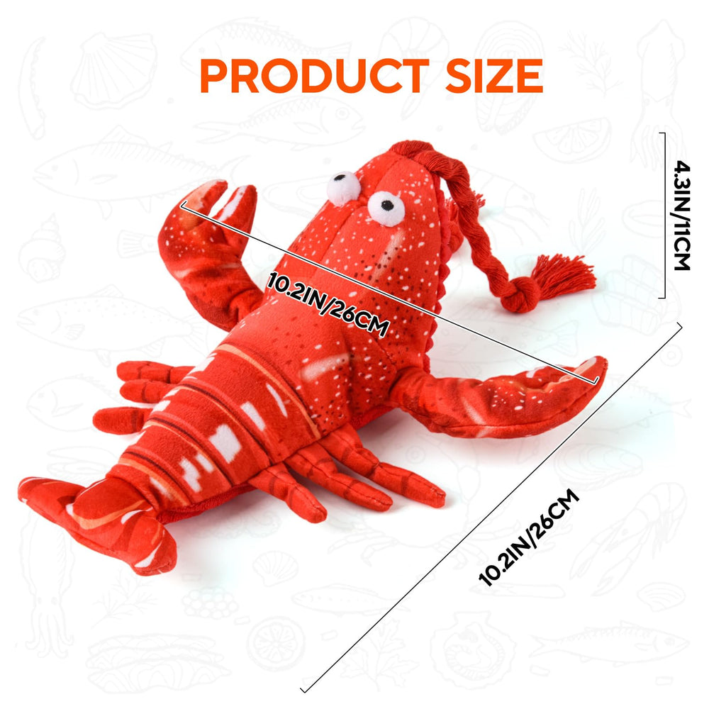 LIFLIX Flappy Lobster Toy side play captures interactive toy in action for big cats