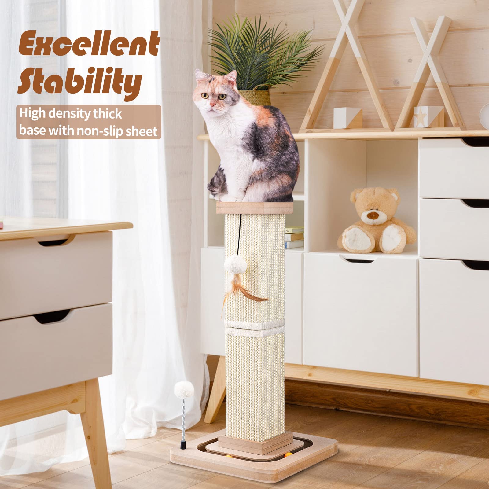 LIFLIX hanging balls cat toy adds interactive play and curiosity