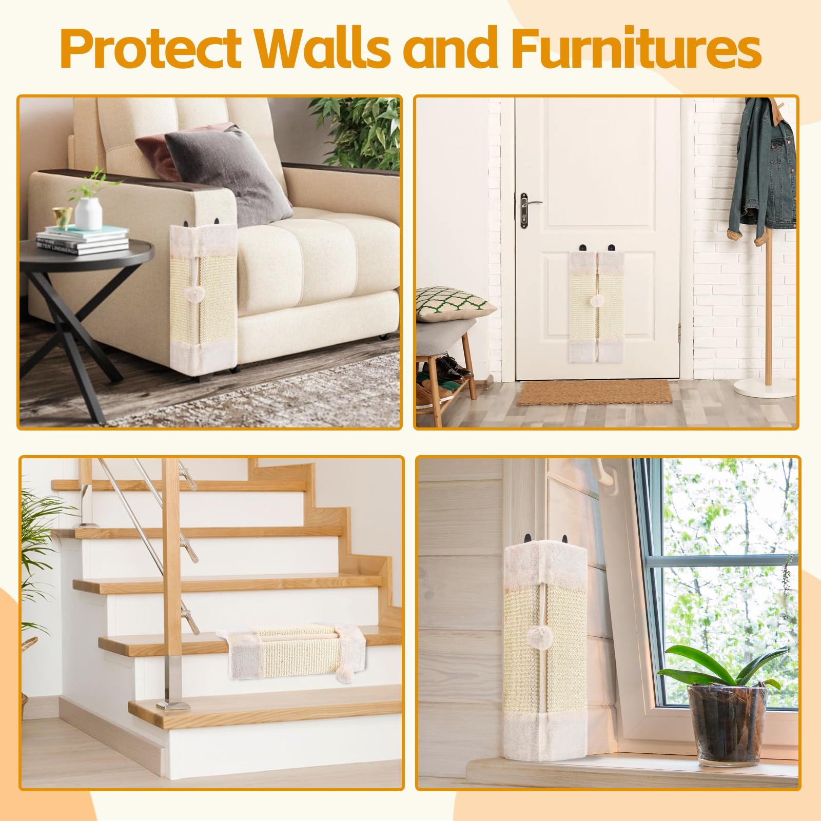 LIFLIX two-pack supports kittens and adult cats with a dedicated scratch surface.