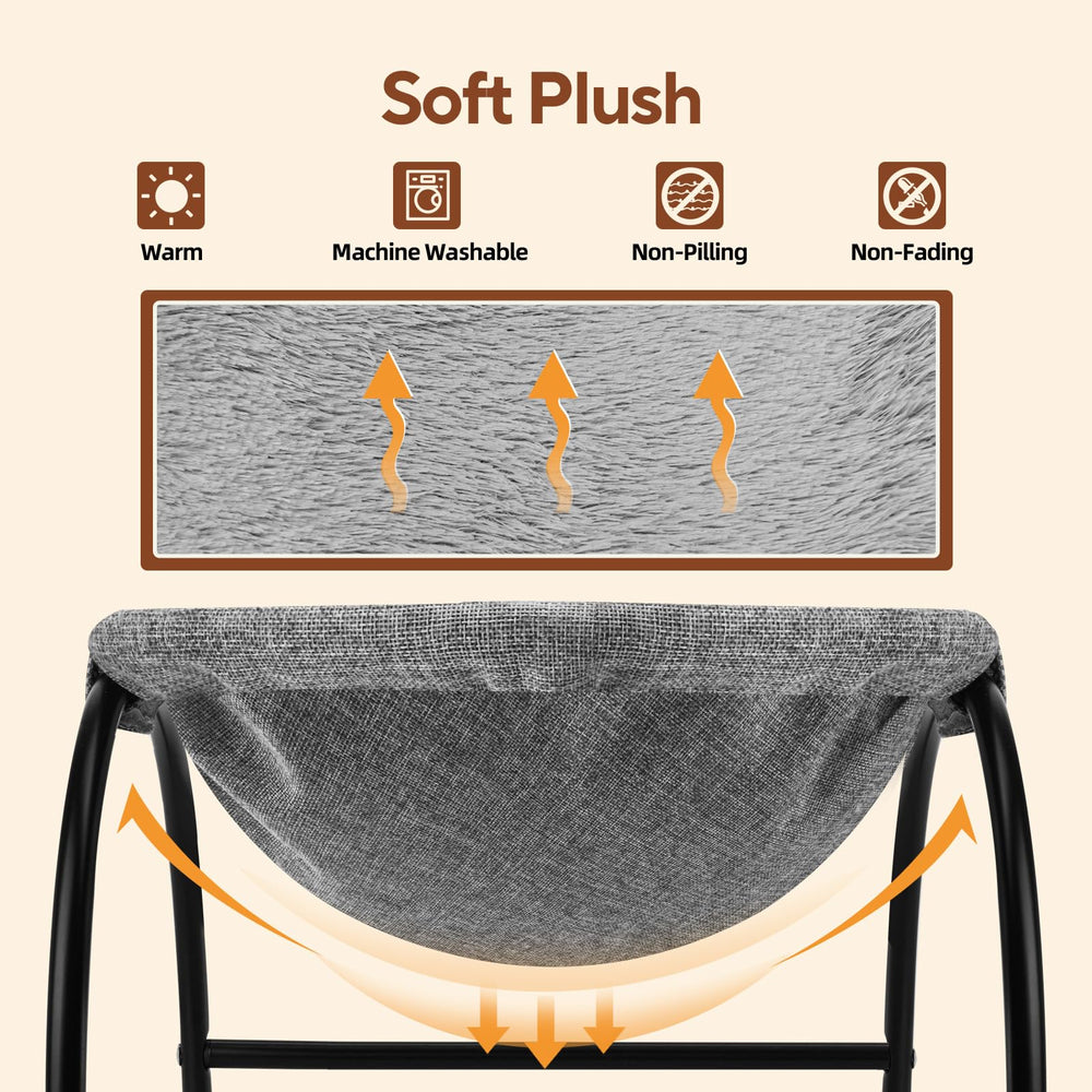 LIFLIX dimensions Close-up showing 17x17x9.5 inch footprint for small pets up to 22 lb