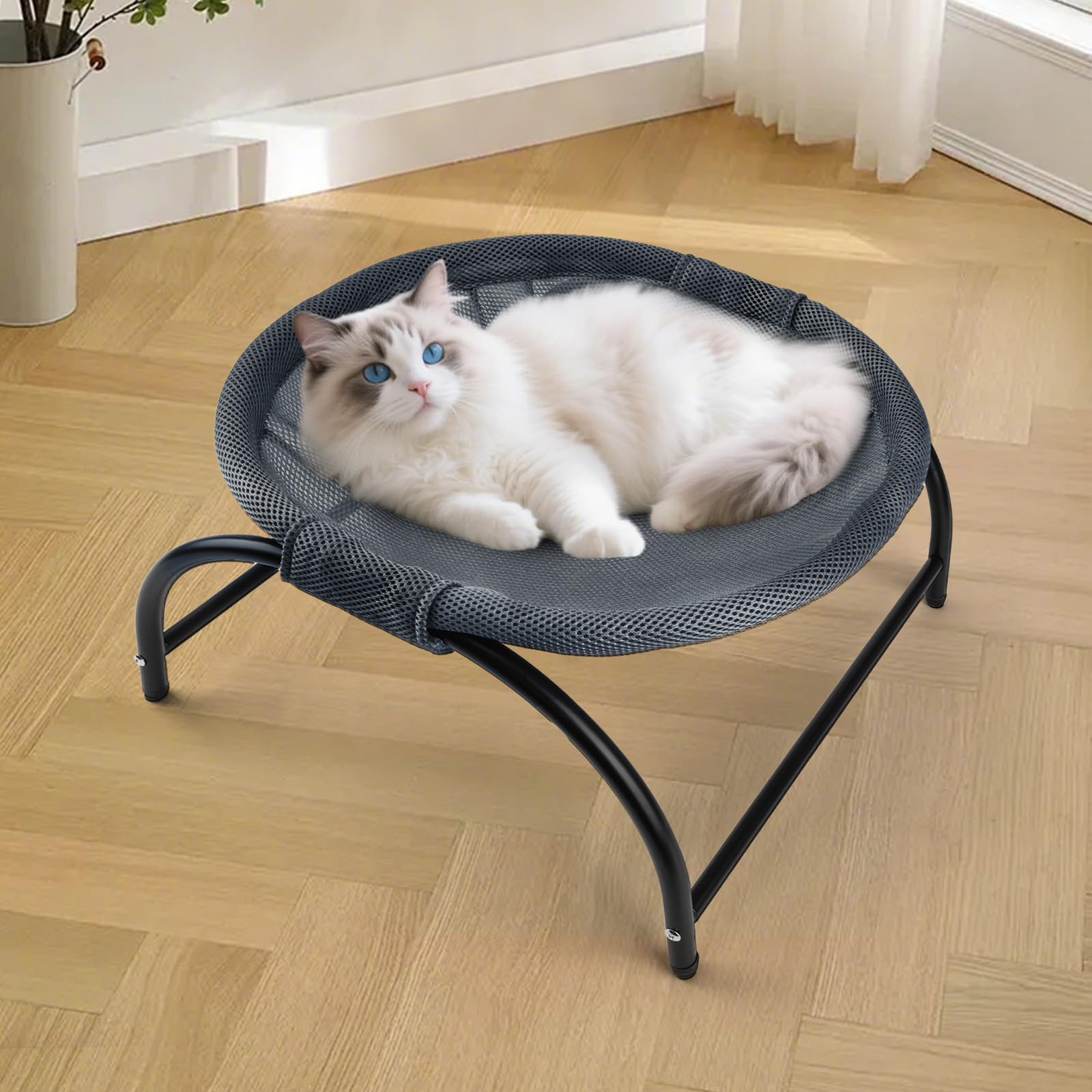 LIFLIX Raised Cat Hammock Bed easy assembly and quick setup for busy homes.