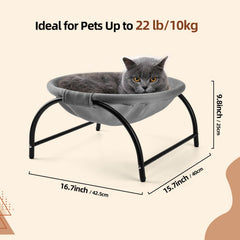 LIFLIX raised cat hammock bed stable-legs ensure steady lounging on uneven floors
