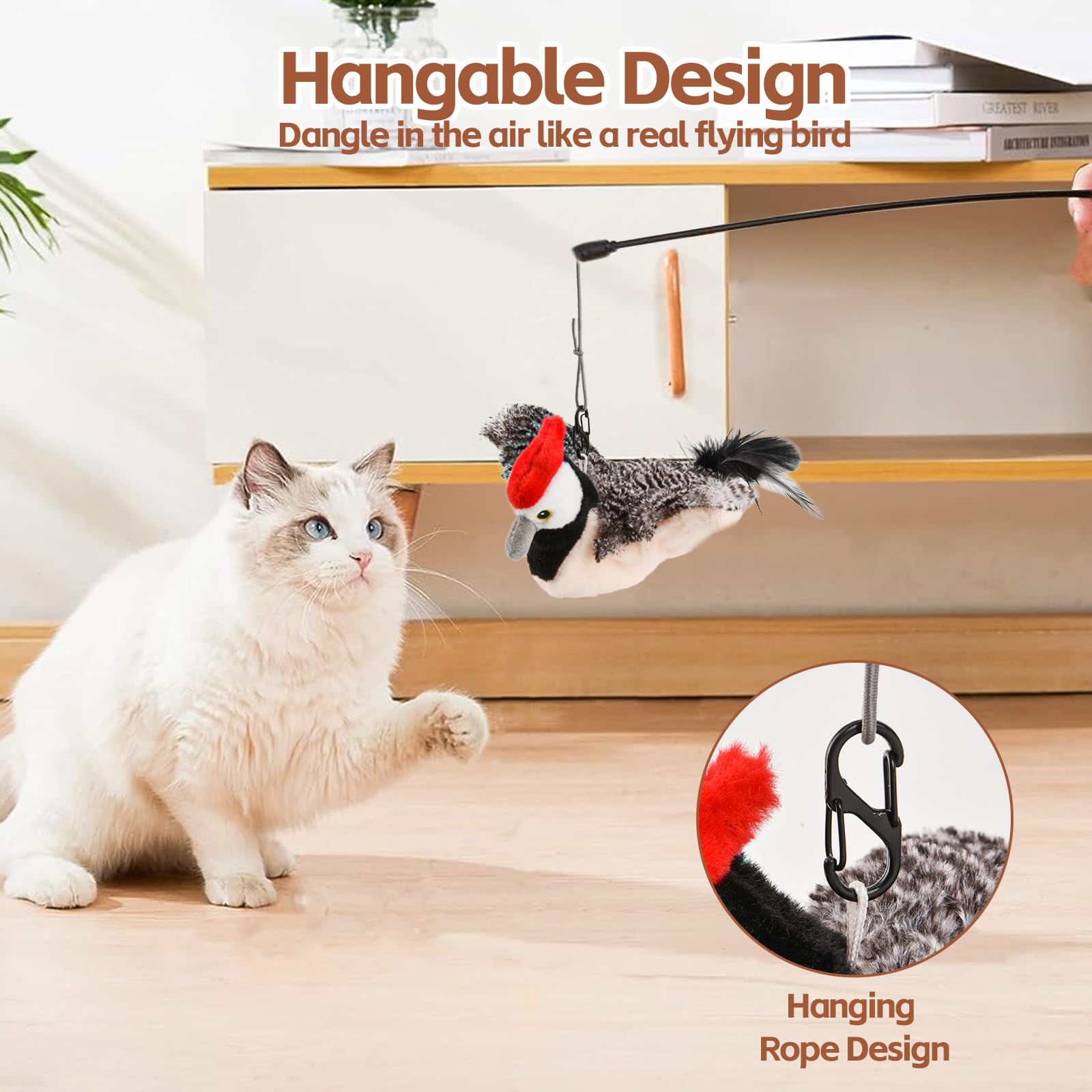 LIFLIX USB rechargeable cat toy delivers extended flap cycles with a single charge