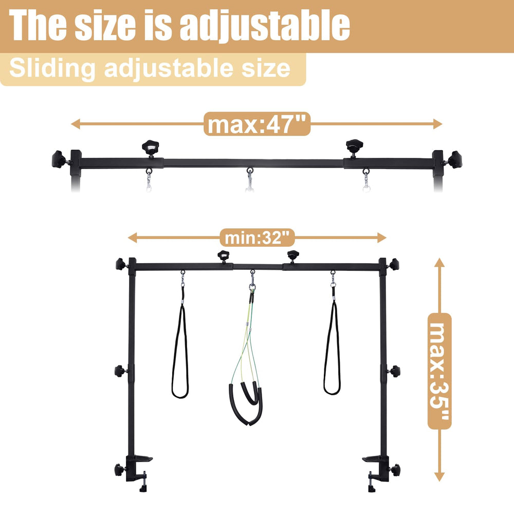 Ligefoy dog grooming arm height adjustable enables comfortable grooming of pets.