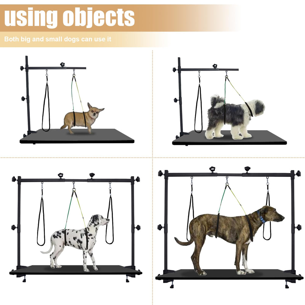 Ligefoy dog grooming arm width adjustable supports small and large breeds.