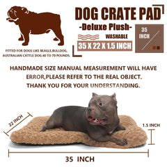 LIGENZ dog crate pad easy-clean surface for quick hair removal.