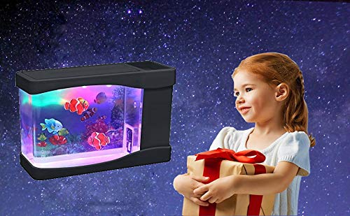 Lightahead artificial mini aquarium powered by batteries or cable.