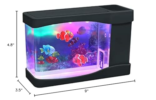 Lightahead artificial mini aquarium makes a unique gift and decor piece.