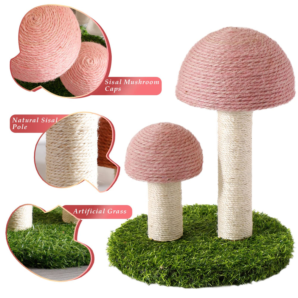 Lihaobm Cat Scratching Post base is sturdy for active kittens.