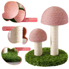 Lihaobm Cat Scratching Post base is sturdy for active kittens.