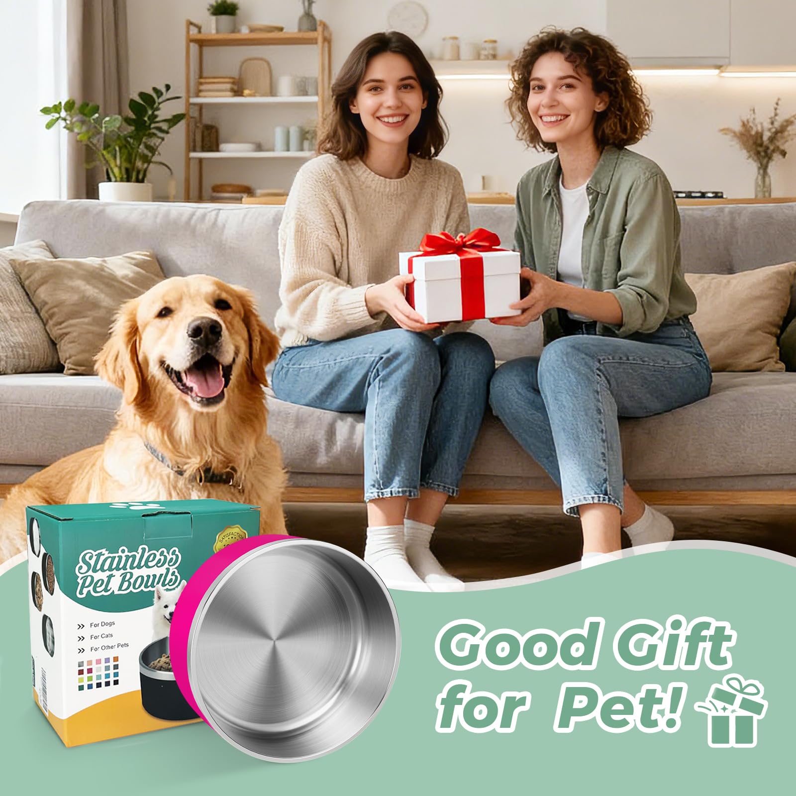 LIHONG 40oz option fits medium to small dogs for balanced portions.