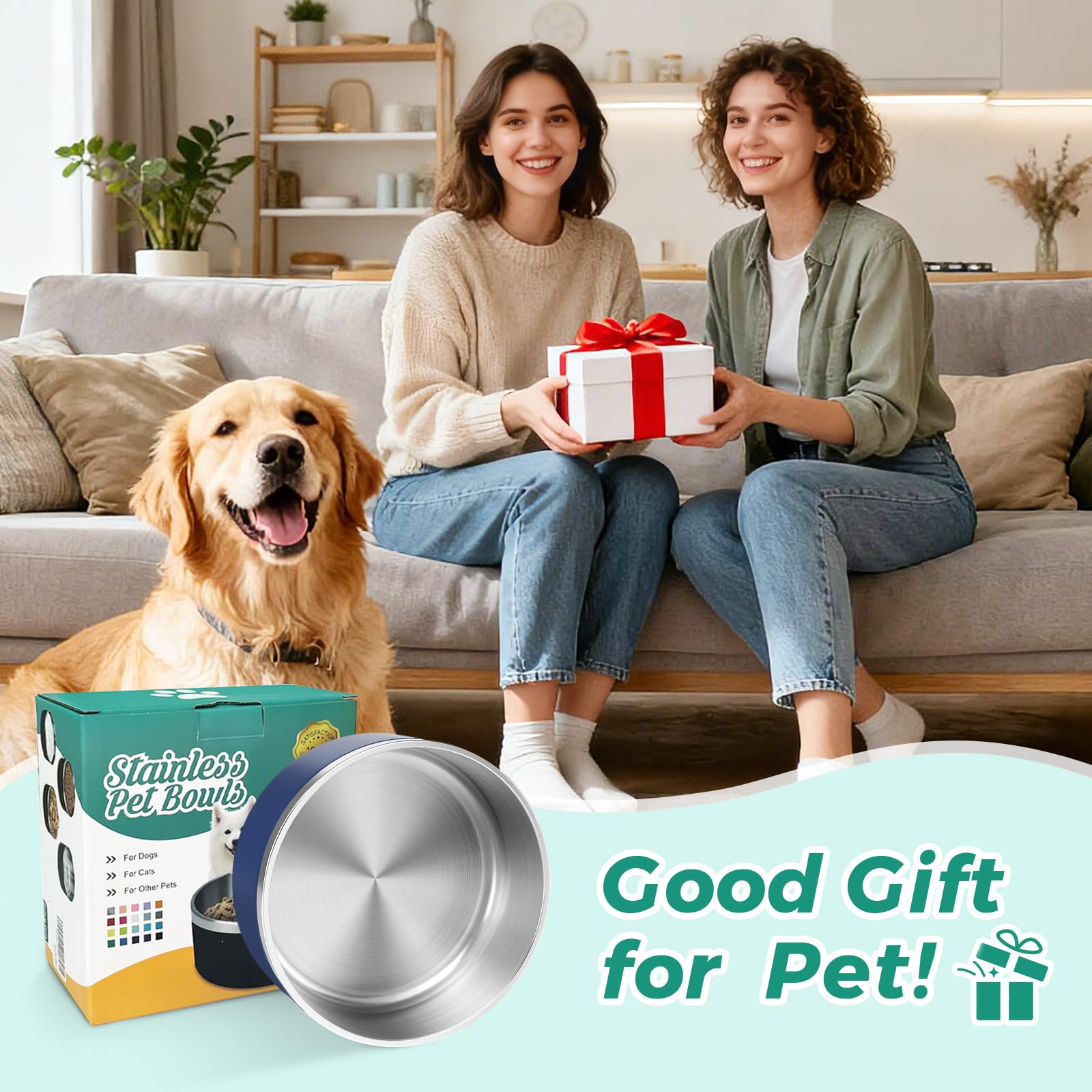 LIHONG multipurpose bowl for food or water supports single or multiple dogs.