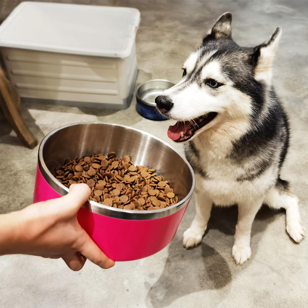 LIHONG anti-spill design dog bowl prevents sliding on floors