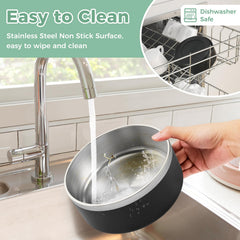LIHONG non-slip rubber ring keeps the bowl stable during meals.