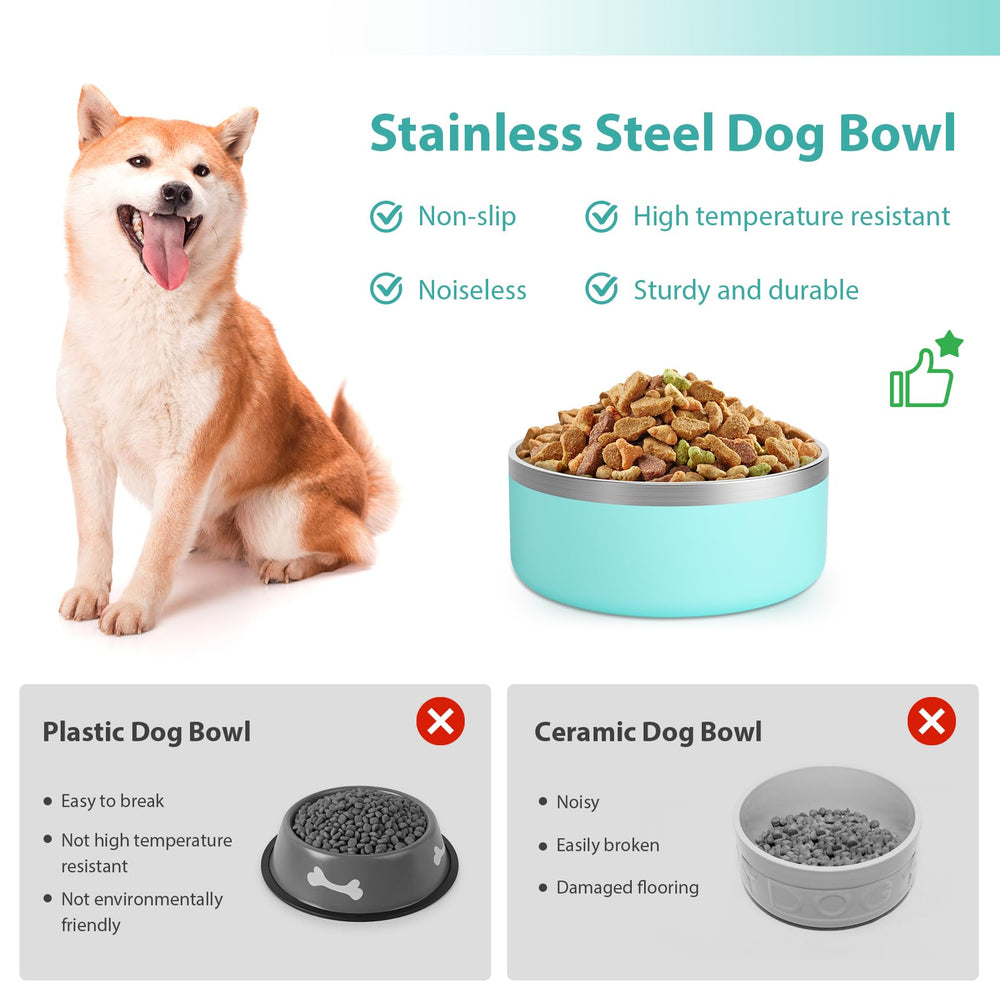 LIHOOOOM easy-clean dog bowl for quick maintenance after meals.
