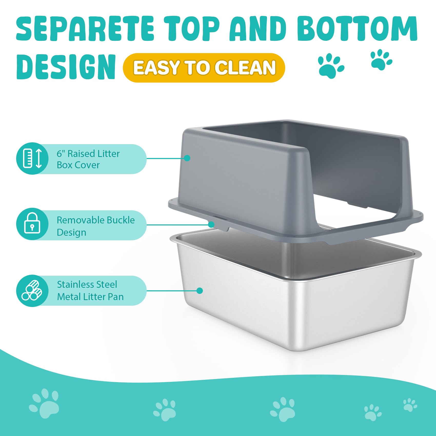 lihoooom litter box hair-sticker aids quick hair removal during cleaning.