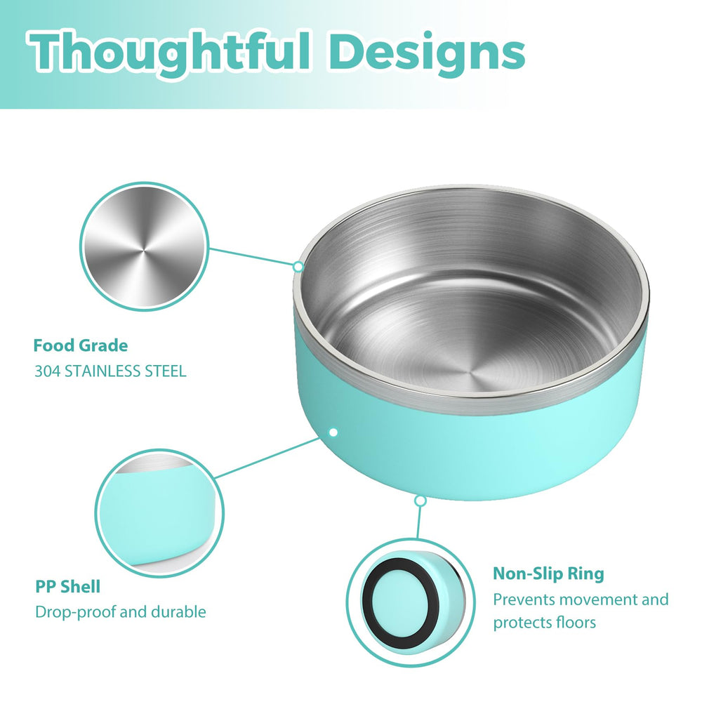 LIHOOOOM non-slip base prevents spills during meals.